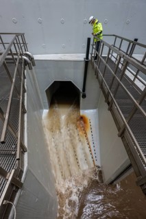 Oberhausen, Ruhr area, North Rhine-Westphalia, Germany - Emscher conversion, new Emscher AKE sewer,