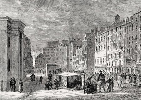The Lawnmarket, Edinburgh, Scotland, 17th century