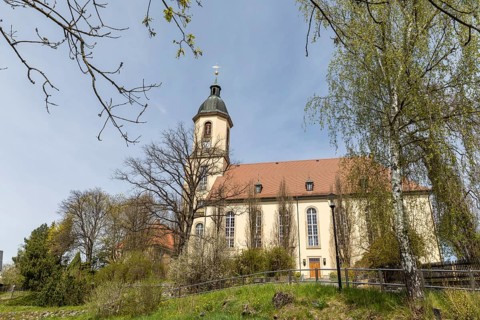 Church of the Holy Cross in Seifhennersdorf, Zittau Mountains, Saxony, Germany