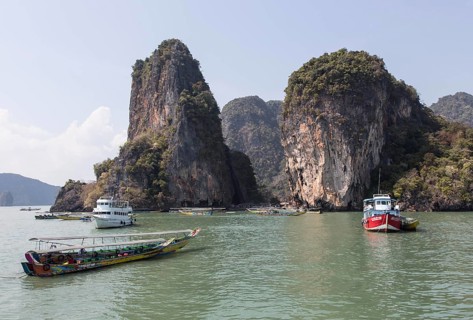 James Bond Island, Thailand, 06.02.2014 JE - Khao Phing Kan is an island in Phang Nga Bay, known as