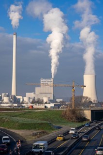 The STEAG combined heat and power plant in Herne-Baukau, coal-fired power plant, at the Herne