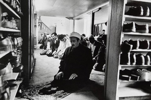 Hodscha Mehmet Özdemir prays during Friday prayers in a mosque in Essen, Essen, Germany