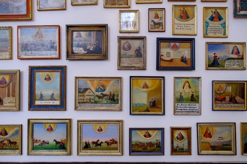 Votive image, pilgrimage church of St. Mary's Assumption in Tuntenhausen, Upper Bavaria, Bavaria,