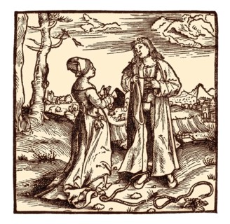 A sheet from the book, De Fide concubinarum in sacerdotes, Jakob Wimpfeling 1502, facsimile 19th