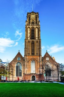 St. Laurenskerk, historic church with Gothic architecture, Rotterdam, Netherlands