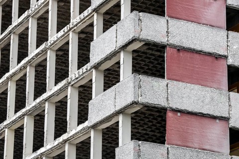 Demolition of office tower at the Urania. The administration building, built in 1967, will be