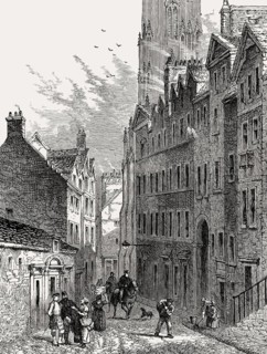 Castle hill, Edinburgh, Scotland, 1845