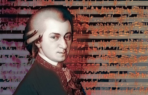 Wolfgang Amadeus Mozart, 1756 – 1791, composer of classical music, First Viennese School, notesheet