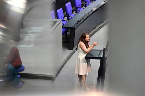 Ricarda Lang (Bündnis 90 / Die Grünen) speaks on the agenda item Mandatory animal labelling at the