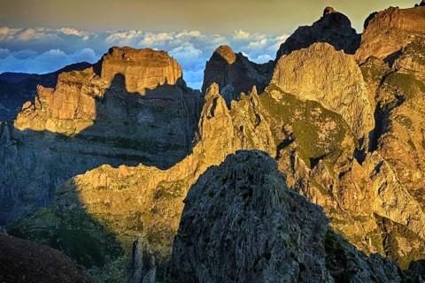 Europe, Portugal, Madeira, sunset at Pico do Arieiro, mountain peaks, mountains, Madeira, Madeira,