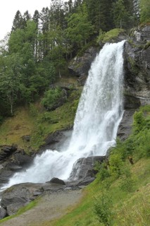 Steinsdalsfossen Waterfall in Hardanger Province, Norway, Scandinavia