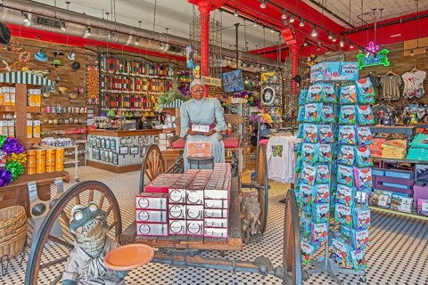 New Orleans, Louisiana - A store in the French Quarter sells pralines and other items