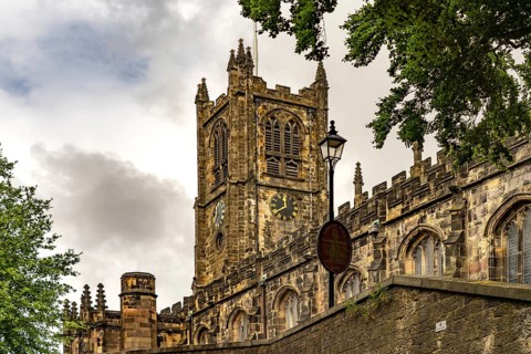 Lancaster Priory or Priory Church of St Mary in Lancaster, Lancashire, England, Great Britain