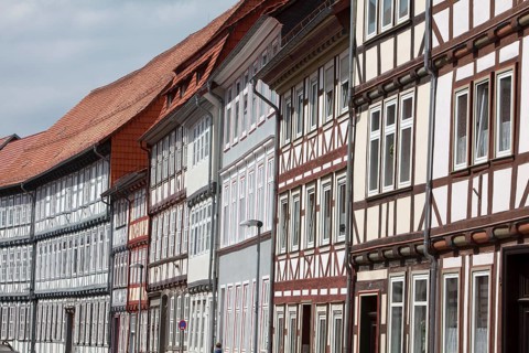Half-timbered houses, Hinterstraße, Duderstadt, Lower Saxony, Germany