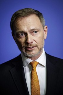Christian Lindner, Federal Minister of Finance, photographed during a press statement after a