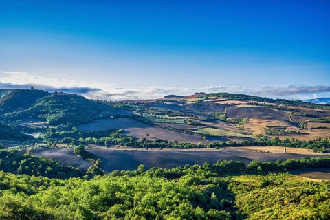 Landscape near Pienza, Tuscany, Italy