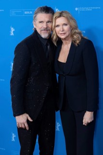 Ethan Hawke and Veronica Ferres on the Red Carpet in front of the premiere of The Weight at the