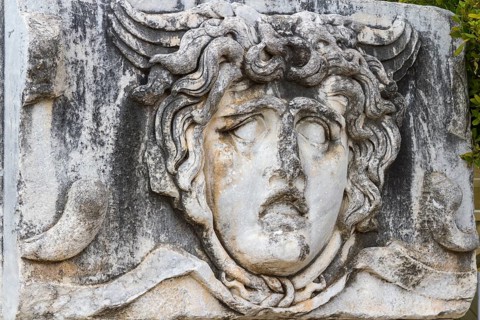 Medusa Relief, Temple of Apollo, Didyma, Turkey
