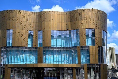 Primark building by Chapman-Taylor architects, Döppersberg district, Wuppertal, Bergisches Land,