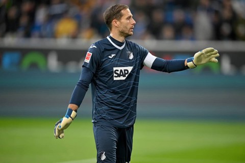 Goalkeeper Oliver Baumann TSG 1899 Hoffenheim (01) gesture gesture, PreZero Arena, Sinsheim,