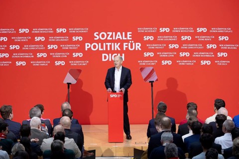 Berlin, Germany - 30 November 2024: Olaf Scholz, Federal Chancellor and lead candidate of the SPD
