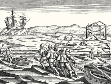 Expedition to the Arctic region by Willem Barentsz, c.?1550 – 1597, Dutch Arctic explorer