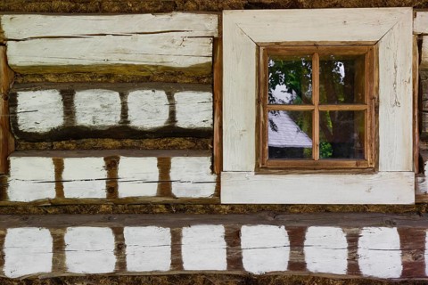 Museum of slovak village in Jahodnícky Hory, east of Martin, Slovakia. The Village Museum is the