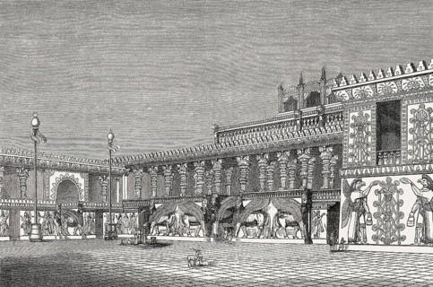 Reconstructed Palace of Sargon II of Assyria at Dur-Sharrukin, Khorsabad, Iraq