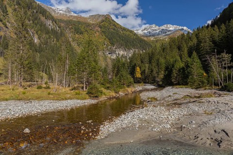 View along the Seebach valley, Mallnitz, Carinthia, Austria