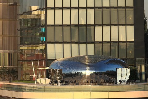 Hyatt Pavilion in the Media Harbour, Düsseldorf, North Rhine-Westphalia, Germany