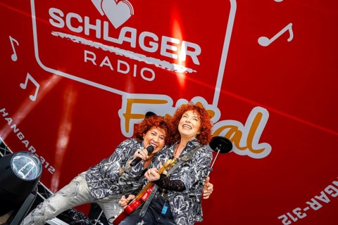 Cora at the Schlager Radio - Festival in Neuruppin at Hanger 312 on 24.05.25