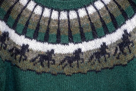 Hand knitted Icelandic horse jumper, Icelandic jumper, Skagafjörður, Norðurland, Iceland