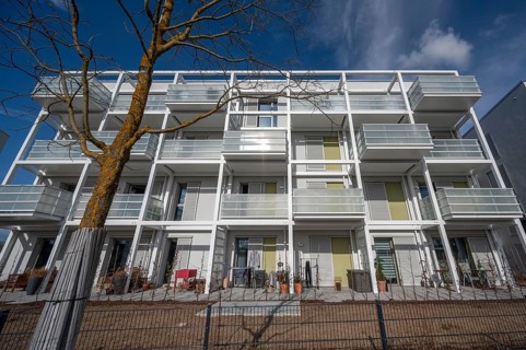 New residential building in the new Hubland district, on the site of the former American Leighton