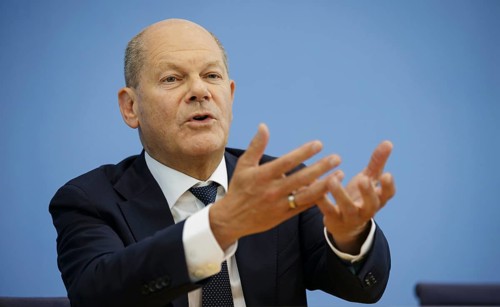 Olaf Scholz (SPD), Federal Chancellor, presents the 2025 budget at the BPK. Berlin, 05.07.2024.