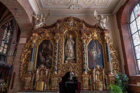 Side altar from the Minster of Our Lady, Villingen-Schwenningen, Baden-Württemberg, Germany