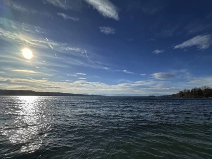 Evening atmosphere, Lake Starnberg, Bavaria, Germany