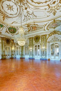 Queluz National Palace building interior, Queluz, Lisbon, Portugal