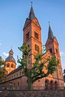 Neo-Romanesque monastery church, Einhardsbasilika, Basilica of St Marcellinus and St Peter in the
