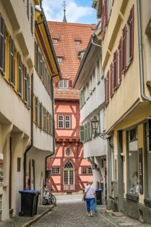 Old buildings, Heugasse, Old Town Hall, Town Hall Square, Rathausplatz, Old Town, Esslingen,