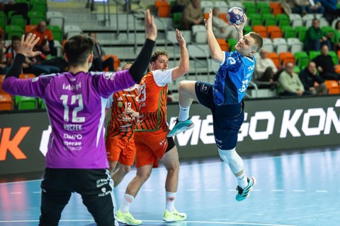 Lubin 08.02.2026 LUBIN, POLAND - FEBRUARY 8, 2026: Polish PGNiG Superleague men handball match
