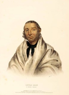 Little Crow. A Sioux Chief (1838), Indians, Historical Indian tribes from North America, Charles