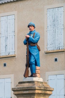 French infantryman, First World War, soldier, rifle, helmet, Poilus, Bleu Horizon, Provence,