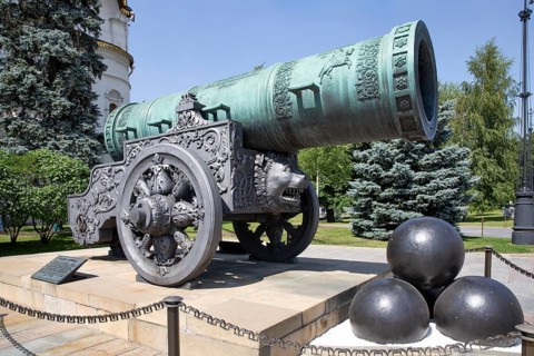 Tsar Cannon. Kremlin. Moscow. Russia