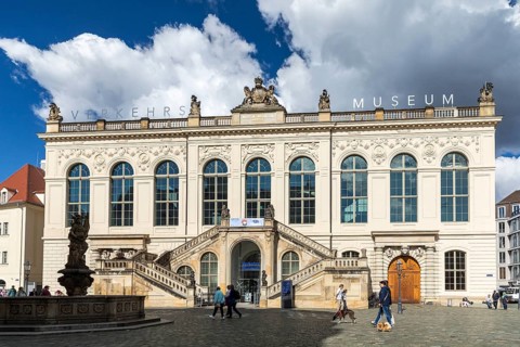 Transport museum in Johanneum am Neumarkt, Dresden, Saxony, Germany