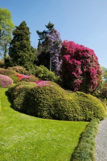 Botanical garden, spring, Villa Carlotta, Tremezzo, Province of Como, Lake Como, Lago di Como,