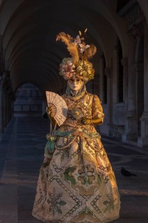 Mask at the Carnival, Venice, Veneto, Italy