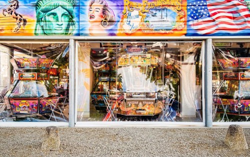 Gambling machines in a holiday resort in Frankrecih