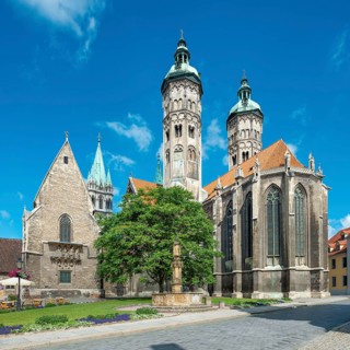 The Naumburg Cathedral of St. Peter and Paul in Romanesque-Gothic transitional style, UNESCO World