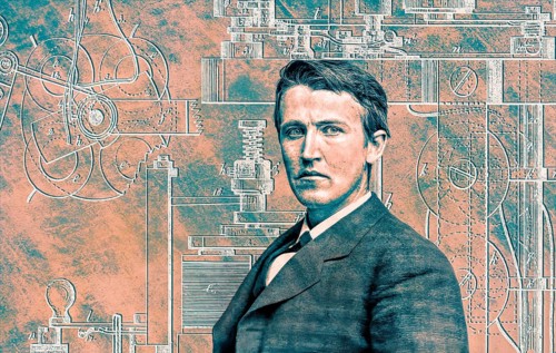 Thomas Alva Edison, 1847, 1931, American inventor, Telegraph Apparatus, Patented 1872, digitally