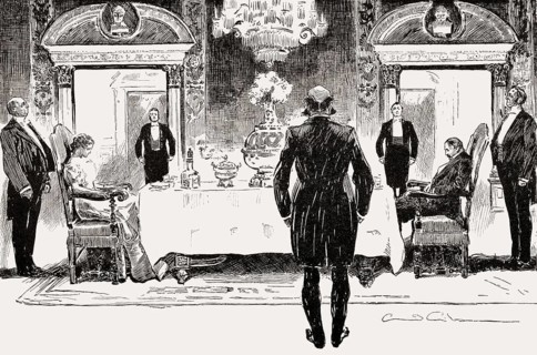 Caricature about richness